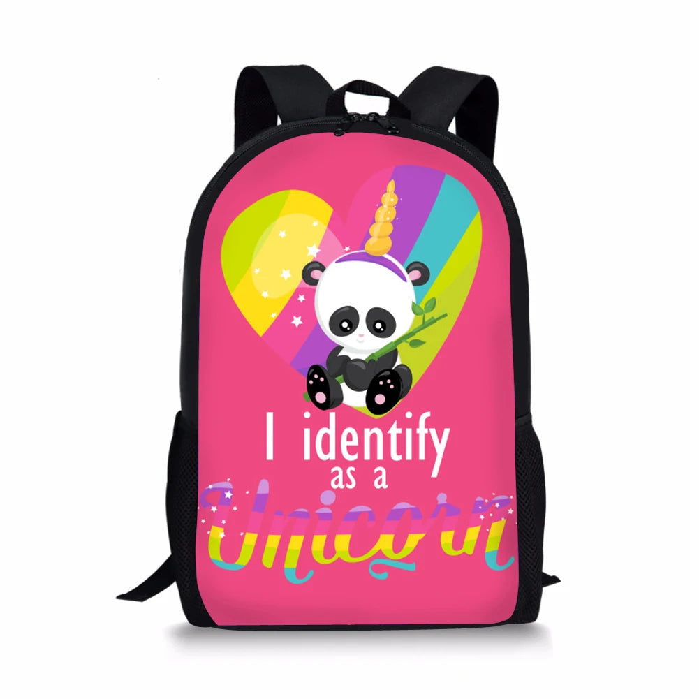 HaoYun Children's Backpack Panda Unicorn School Bag