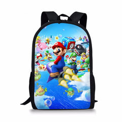Super Mario Print School Backpack for Kids