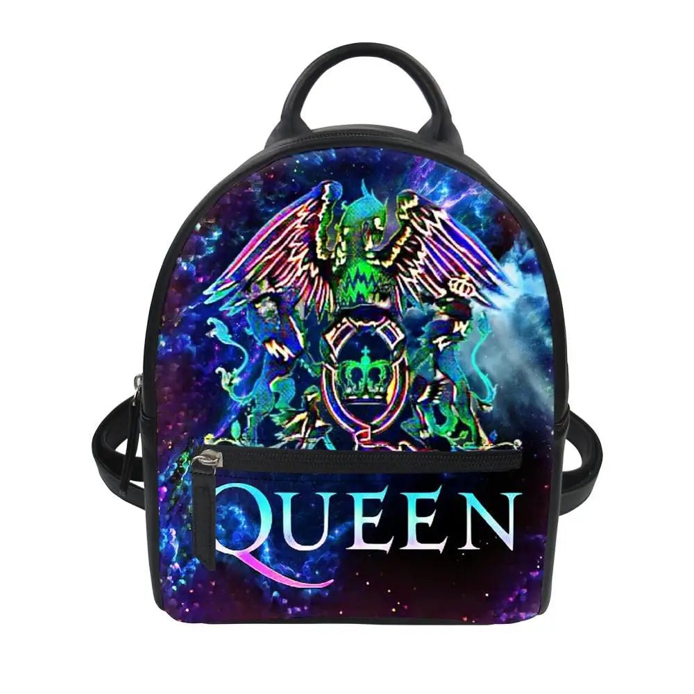 HaoYun Hot Queen Band Pattern Women's Backpack