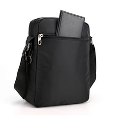 Haoshuai Men's Nylon Shoulder Messenger Bag Large Capacity Backpack