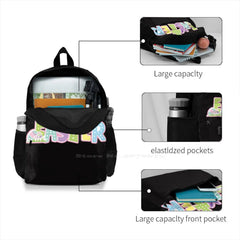 Happy Easter 3D Print Backpack Casual Bag Happy Easter Easter Eggs Easter Sweet