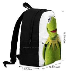 Happy Kermit Backpacks Funny Meme Bags