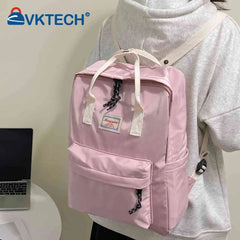 Harajuku Backpacks for Students Solid Knapsack Preppy Style School Bag