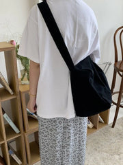 Harajuku Casual Tote Bag Female Candy Canvas Shoulder Bag