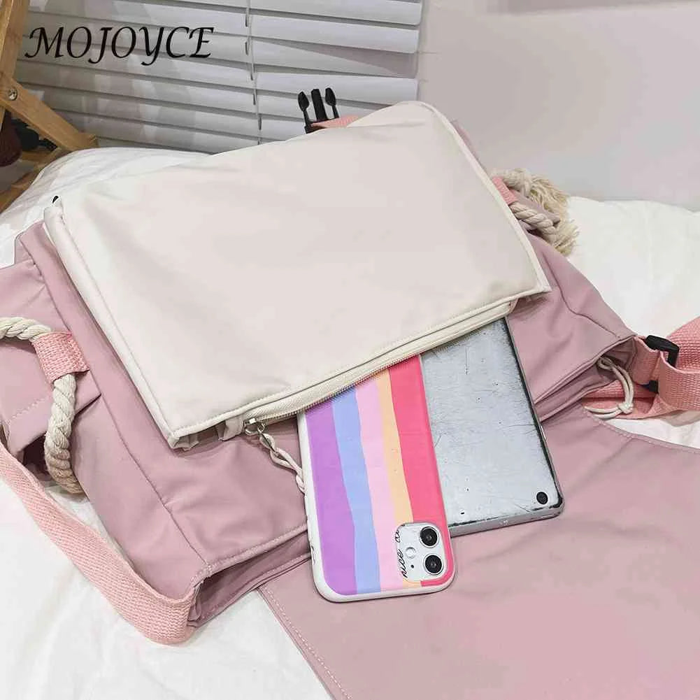 Harajuku Nylon Crossbody Bag Large Capacity for Work Sports