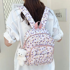 Harajuku Style Women Backpack Large Capacity Storage Backpacks For Girls Print T