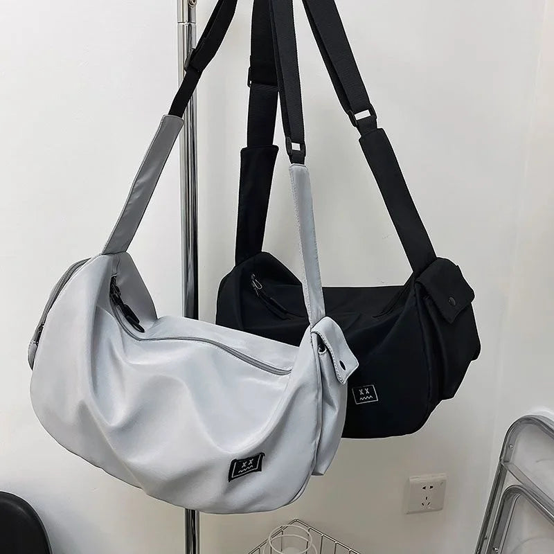 Harajuku Techwear Canvas Streetwear Hiphop Sling Crossbody Bag