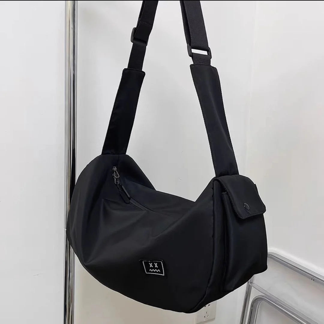Harajuku Techwear Canvas Streetwear Hiphop Sling Crossbody Bag