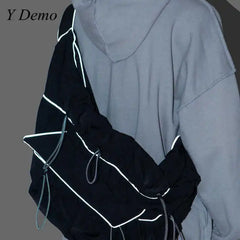 Harajuku Reflective Techwear Shoulder Bag
