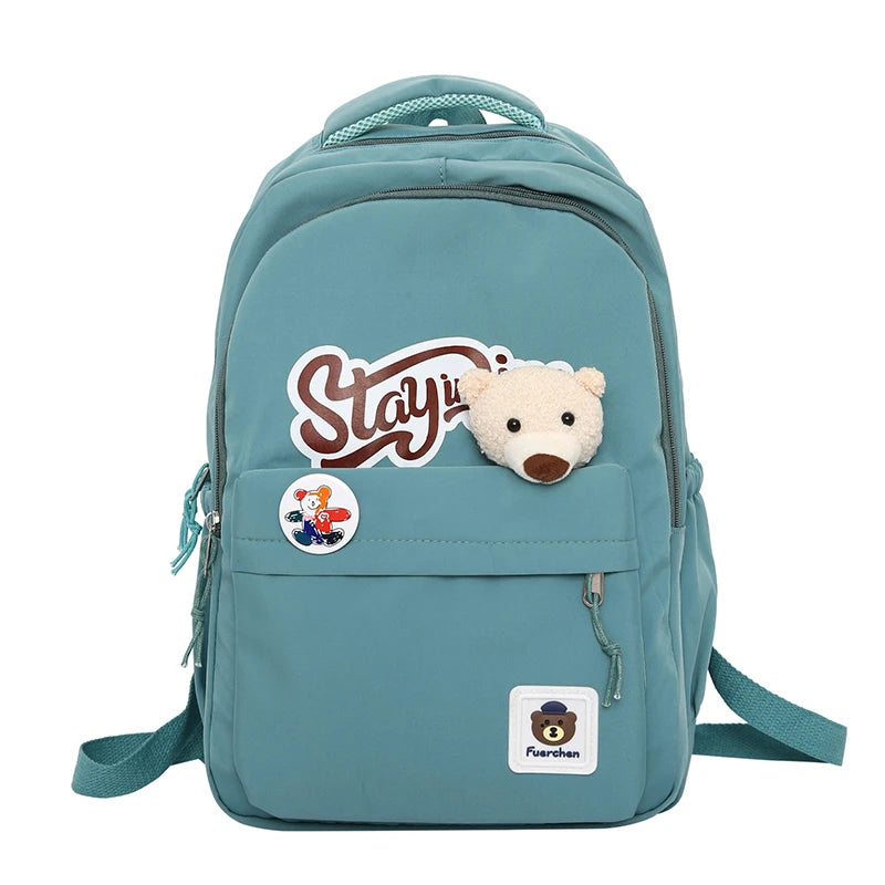 Harajuku Women's Backpack Student Schoolbags Large Capacity Nylon Bags