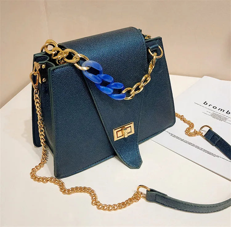 Vintage Leather Messenger Bag Women's Shoulder Bag