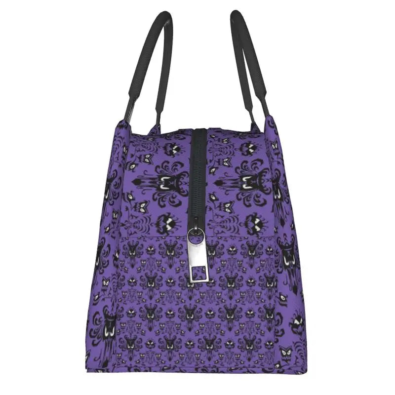 Haunted Mansion Lunch Bag for Women Halloween Ghost Happy Haunts