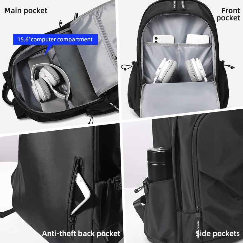 Men's Waterproof Backpack Large Capacity Multifunctional Laptop Bag