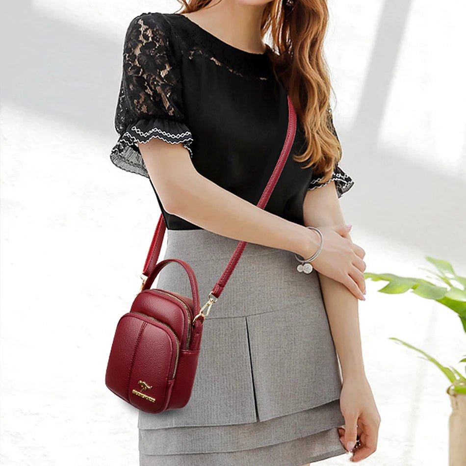 Leather Women Crossbody Bag High Quality Women Handbag Purse