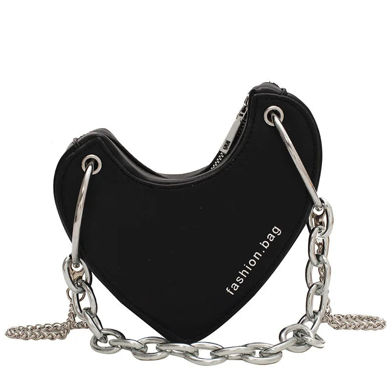 Leopard Print Chain Crossbody Bag for Women Shoulder Clutch Bag