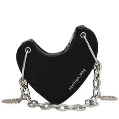 Leopard Print Chain Crossbody Bag for Women Shoulder Clutch Bag