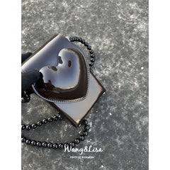 Heart-shaped Harajuku Style Retro Pu Leather Messenger Bag