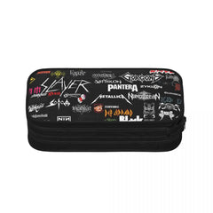 Heavy Metal Pen Box Student School Anime Zipper Pen Bag Child Stationery Bag