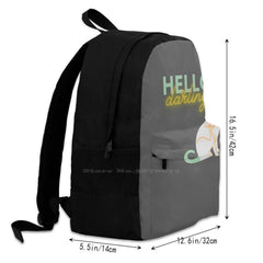 Confident Cat Scratching Itself Laptop Backpack