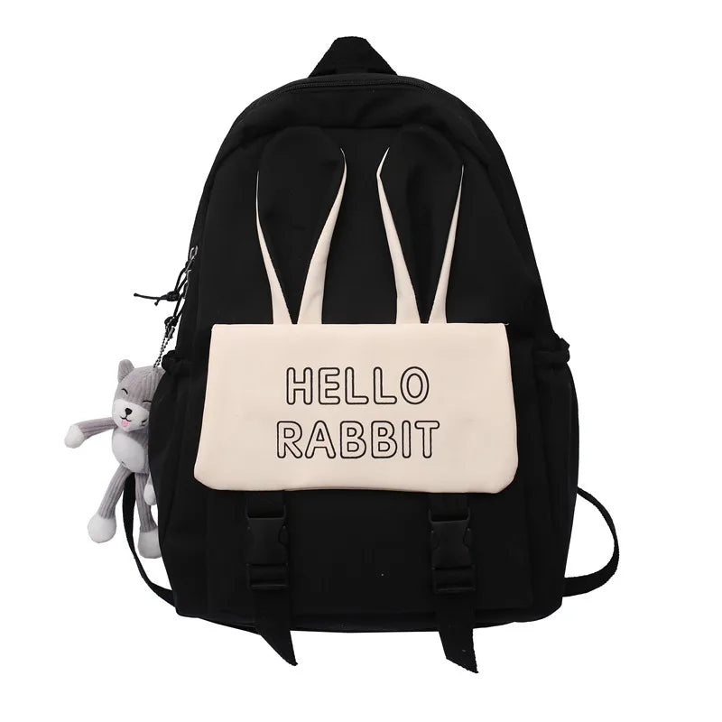 Rabbit Ear Backpack Bag Casual Travel Laptop Rucksack
