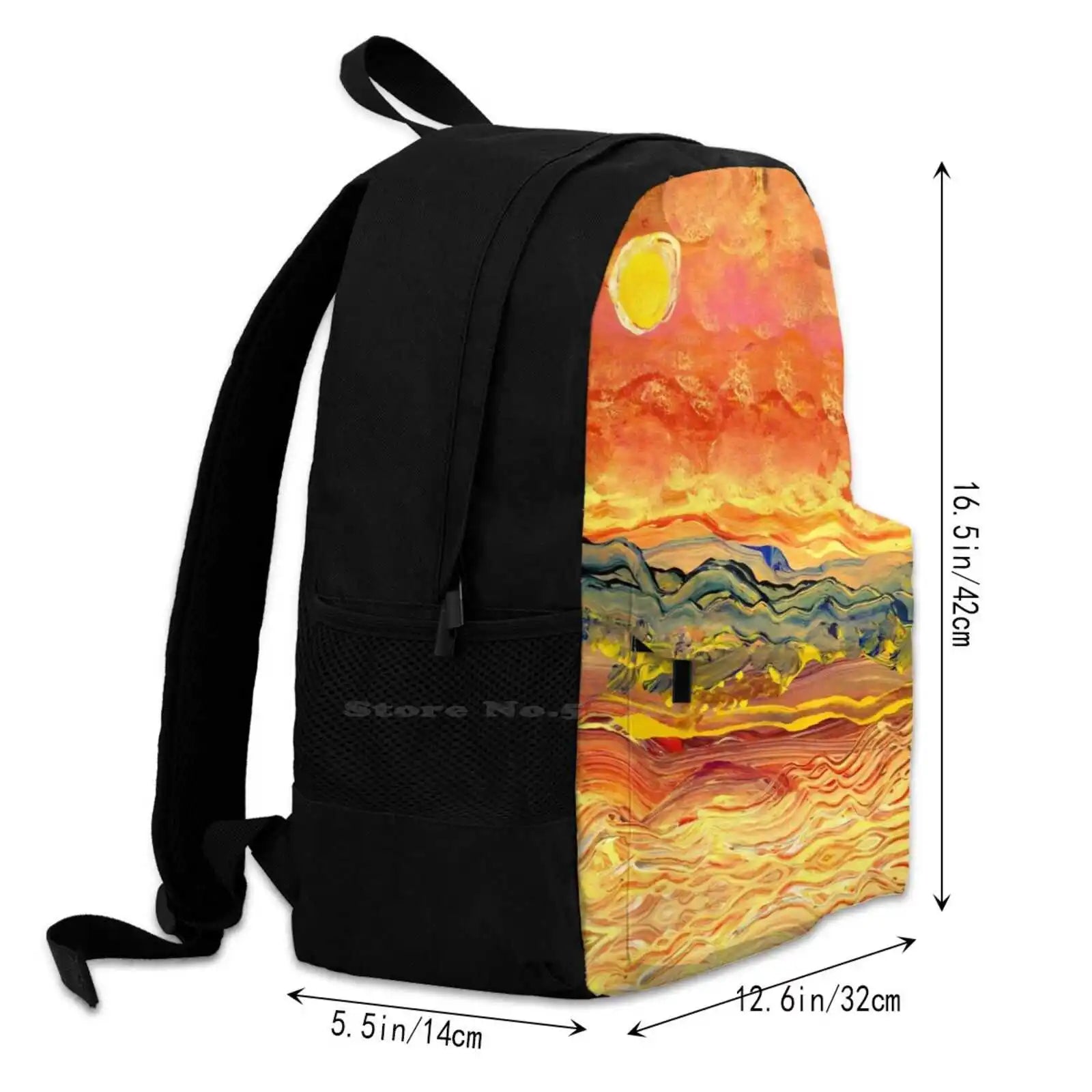 Handpainted Autism Art By Isaac Backpack