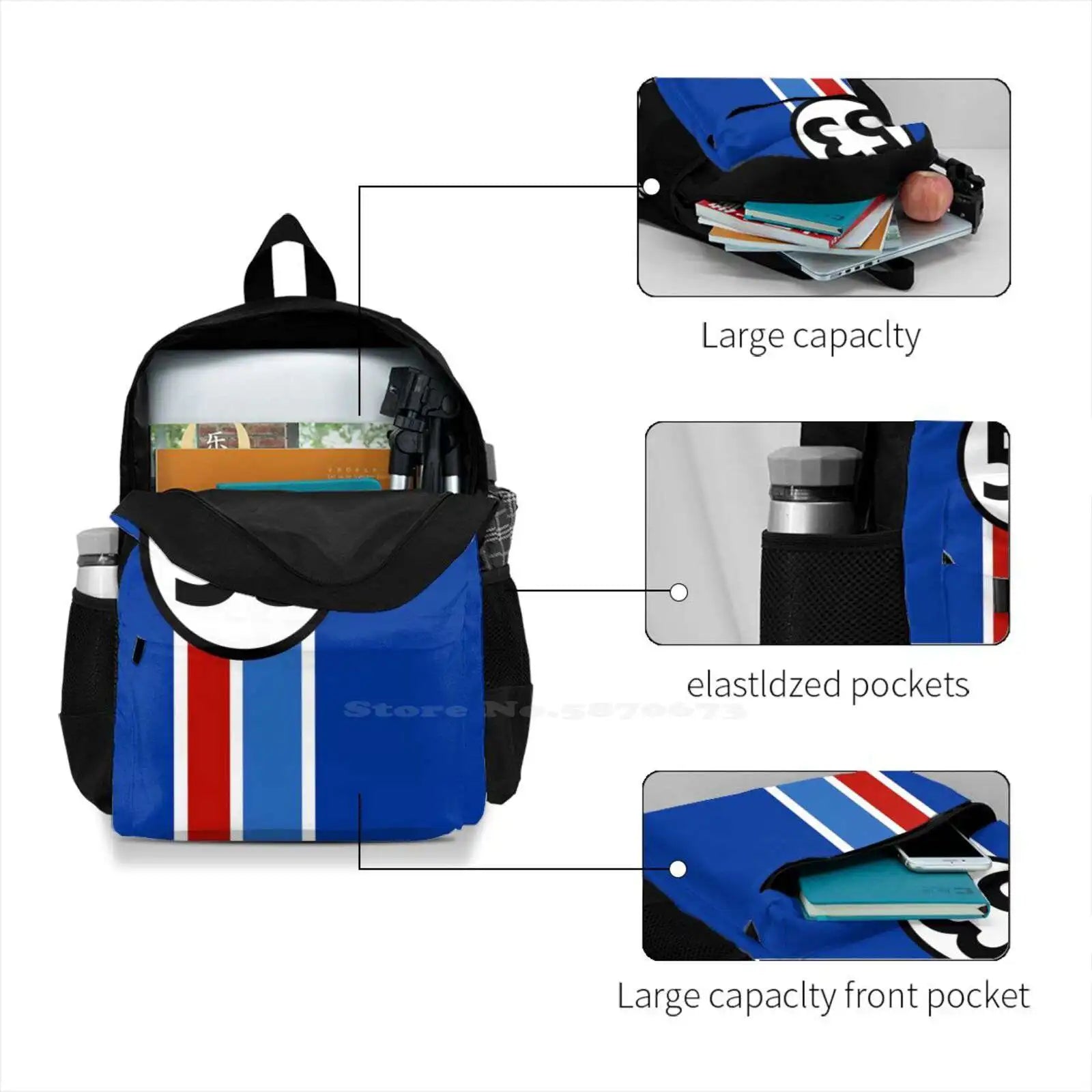 Herbie 53 Beetle Bug Love Bug Laptop Travel School Bags