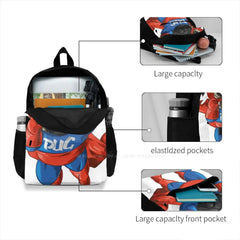 Pug Backpack for Student School Laptop Travel Bag Pug Puggle Pugs