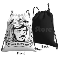 Swimmin With Bow-Legged Women Backpack Drawstring Bags Gym Bag
