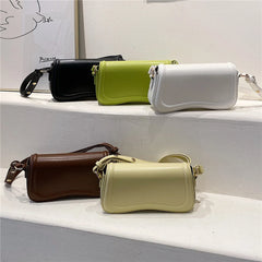 Vintage Small Saddle Shoulder Bag for Women Winter Crossbody Purse