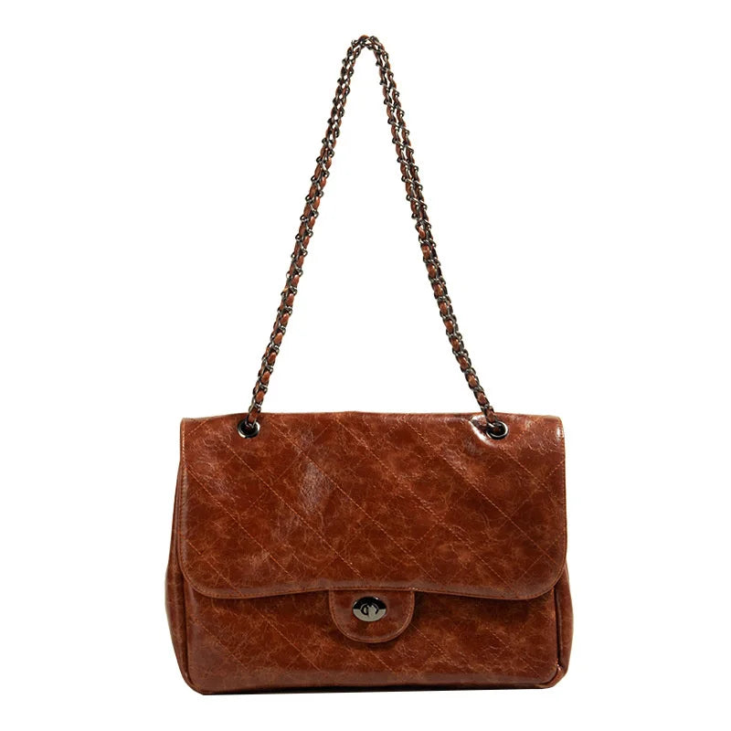 High Capacity Women's Commuter Messenger Bag Pu Handbag