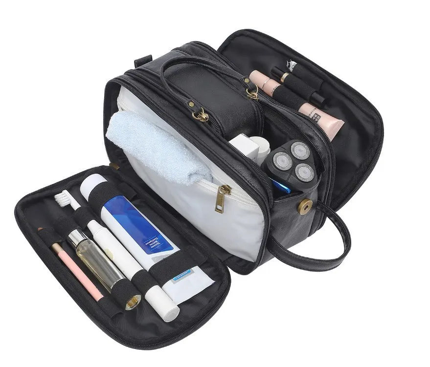 Large Cosmetic Bag Travel Toiletries Organizer Makeup Wash Pouch