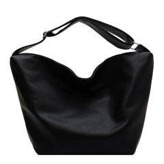 Vintage Women Large Leather Crossbody Bag Hobo Handbag