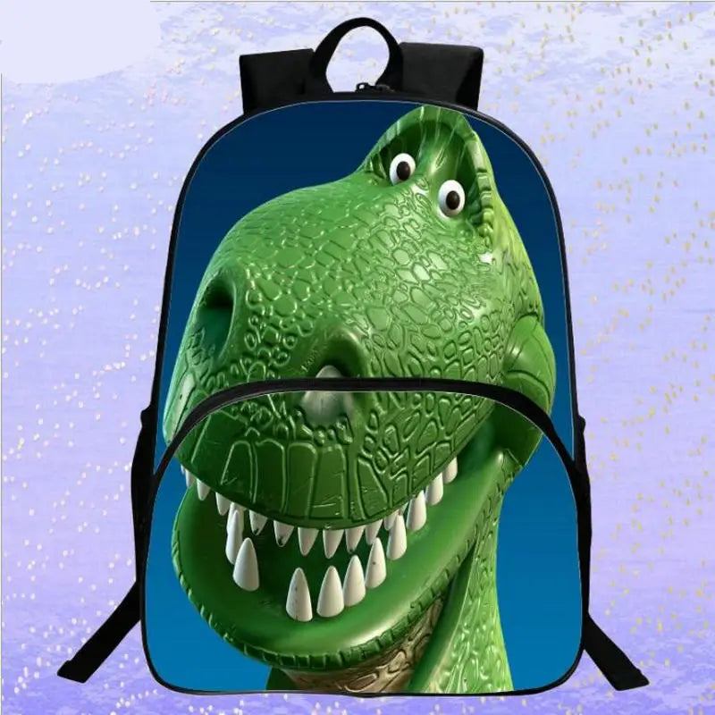 3D Printing Dinosaur Boys And Girls Backpack Schoolbag