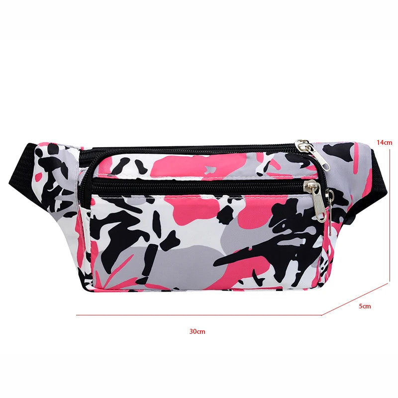 High Capacity Waist Bag Pack Purse Casual Large Phone Belt Bag Pouch