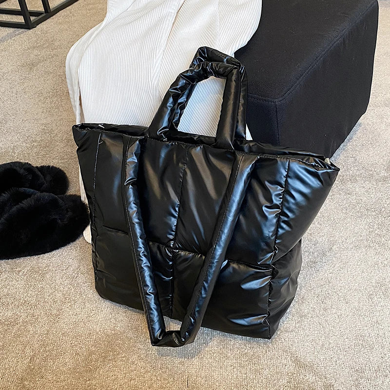 Winter Big Tote Handbags Large Purses Women Shoulder Bags