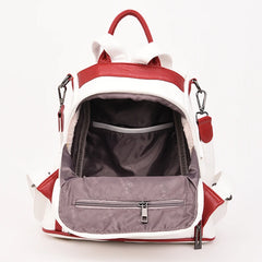 High Capacity Women Backpack for Traveling Large Size Soft Leather