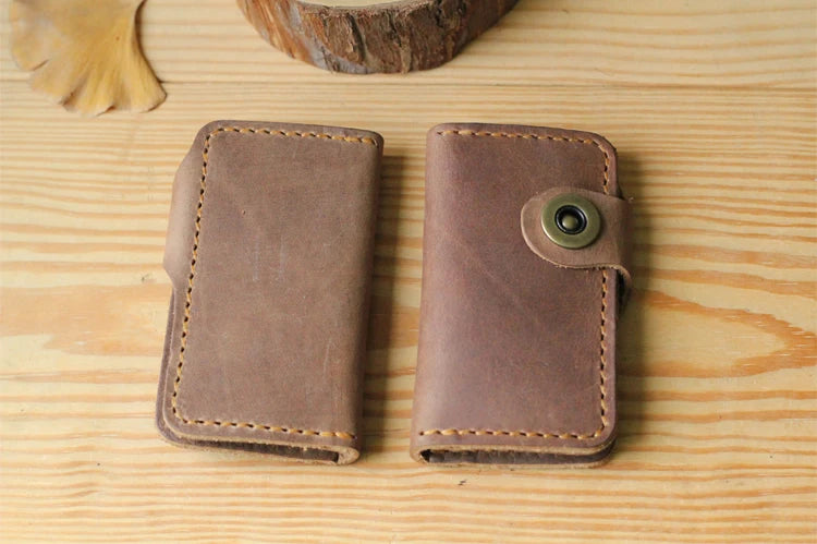 Men Leather Key Holder Key Wallet Men Housekeeper Women Key Case Bag