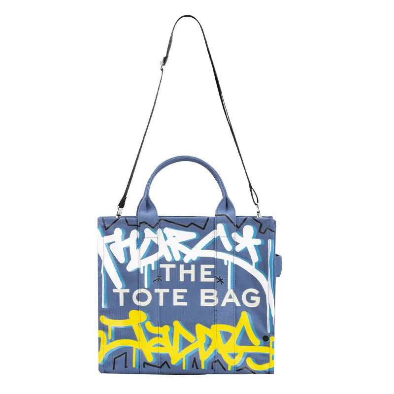 Graffiti Tote Bags for Women Canvas Shoulder Handbag