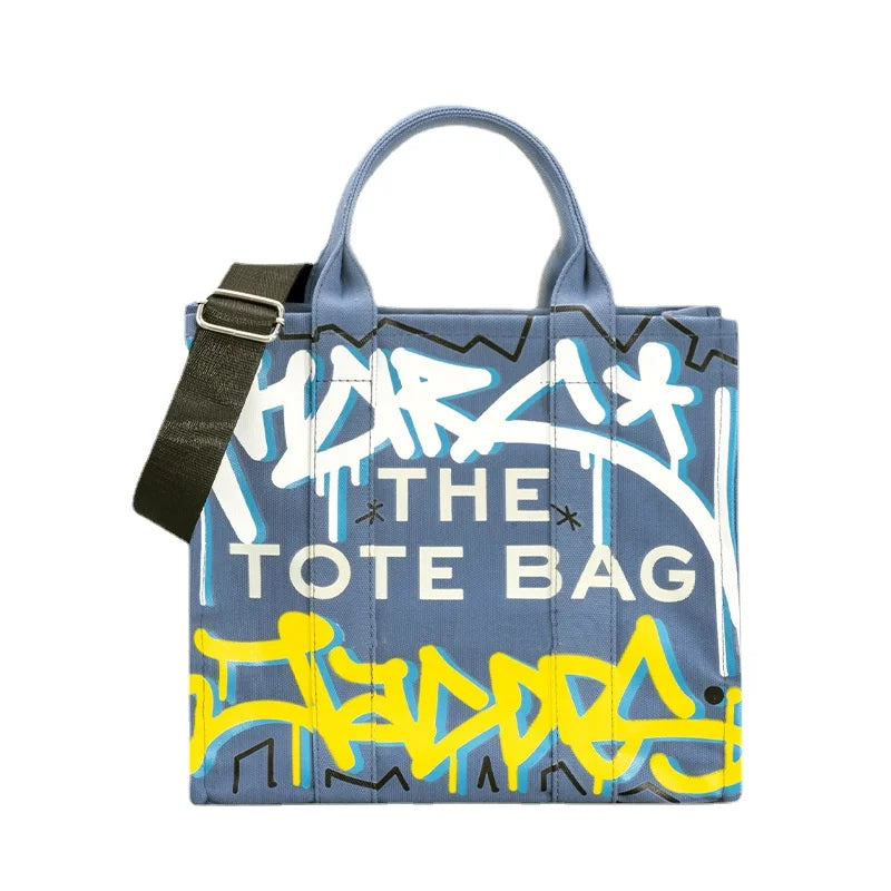 Graffiti Tote Bags for Women Canvas Shoulder Handbag