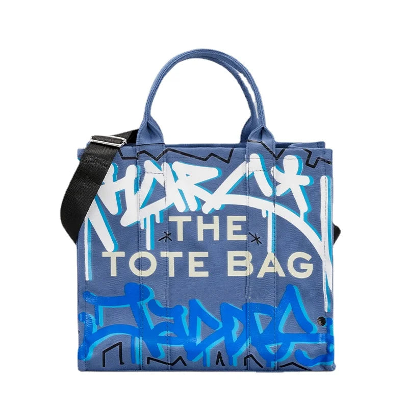 Graffiti Tote Bags for Women Canvas Shoulder Handbag