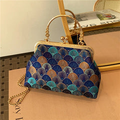 High End Chain Clip Women's Shoulder Bag Handbag Ladies Evening Crossbody Bag