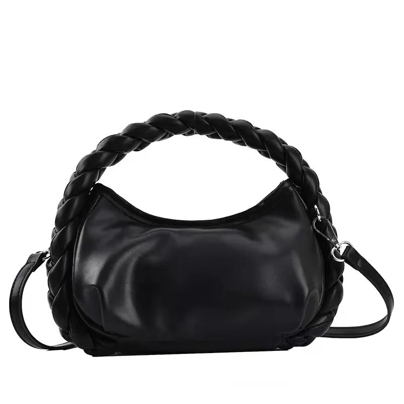 High End Niche Woven Leather Handbag