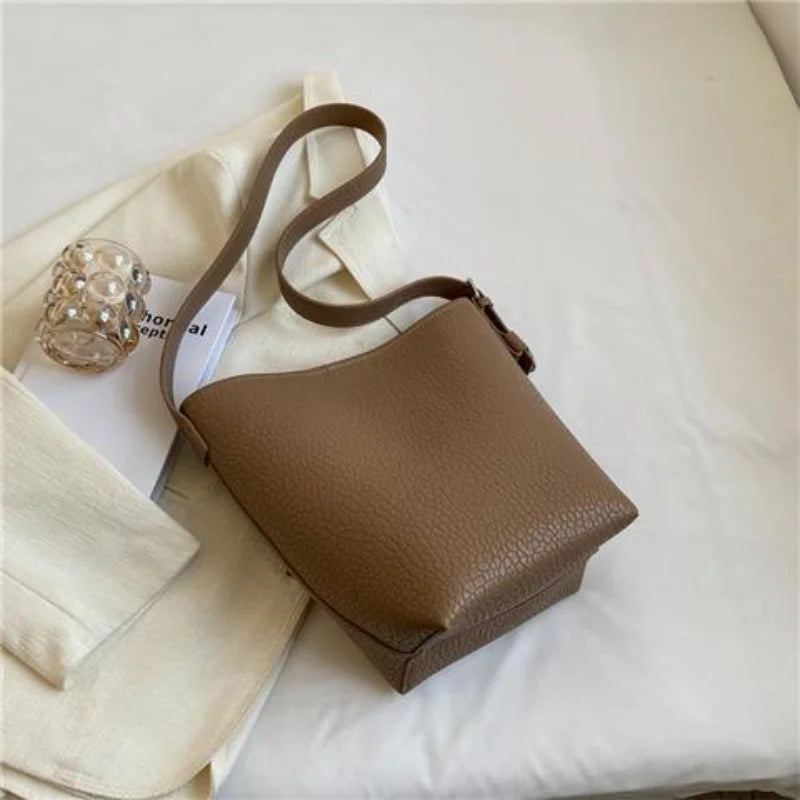 High-Grade Women's Bucket Bag Fall Winter Large Capacity
