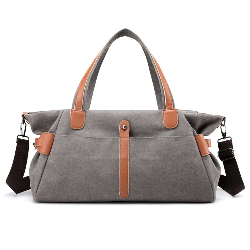 High Hot Classic Solid Casual Canvas Tote Women'S Handbag Shoulder Crossbody Bag