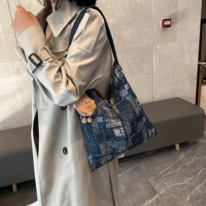 Women's Autumn/Winter Shoulder Bag Large Capacity Underarm Tote Bag