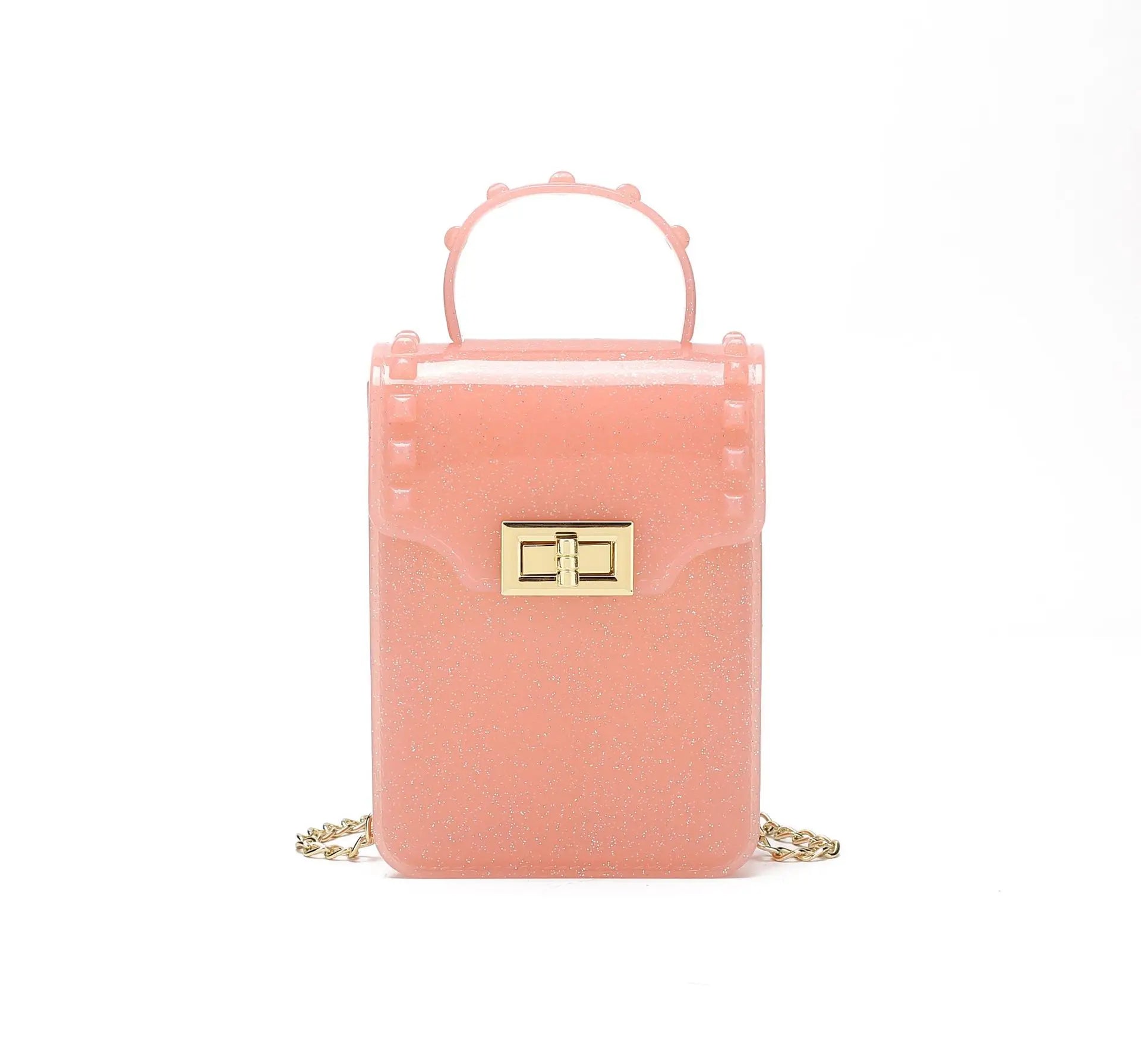 High Bling PVC Frosting Mini Shoulder Bag Phone Purse Women Jelly Bag