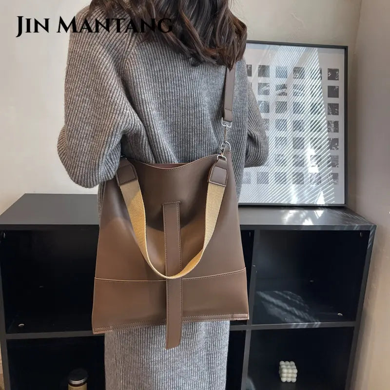 Vintage Bucket Crossbody Bag for Women