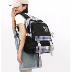 Cartoon Student Schoolbag Women's Backpack Bookbag for Teenage Girls