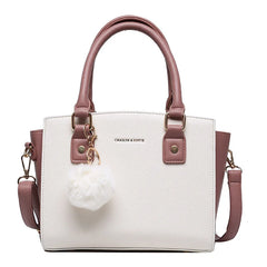 Vintage PU Leather Crossbody Handbag Women Top-Handle Shoulder Bag