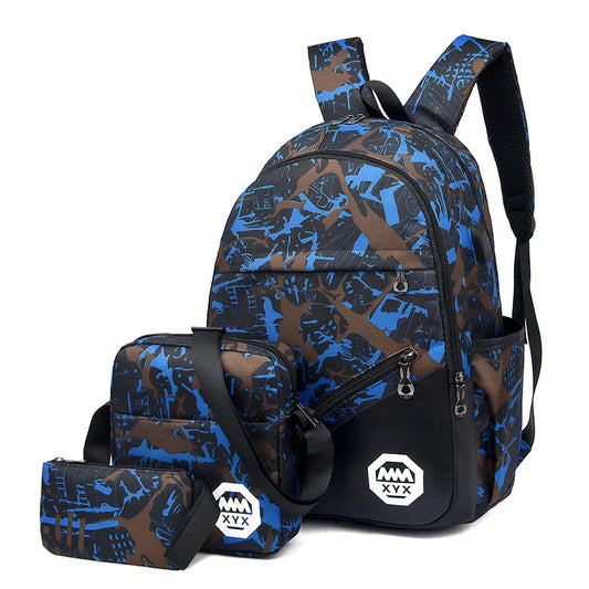Children Backpacks 3 pcs Kids School Bags Boys Satchel Schoolbags Mochila